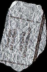 ausgelaugtes Backpapier