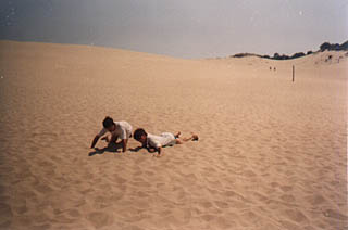 Auf dem Weg zum Strand